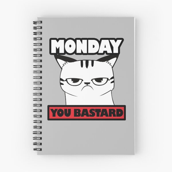 Item preview, CAT - MONDAY YOU BASTARD designed and sold by Byfab.