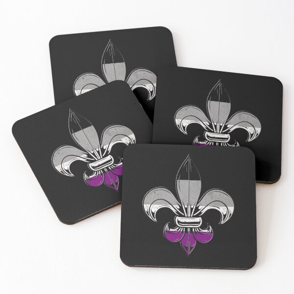 Item preview, Asexual Pride Flag Fleur de Lis T-Shirt designed and sold by Patrick Hiller.