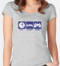 Eat Sleep Game Women's Fitted Scoop T-Shirt
