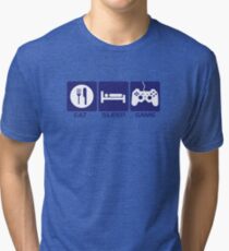 Eat Sleep Game Tri-blend T-Shirt