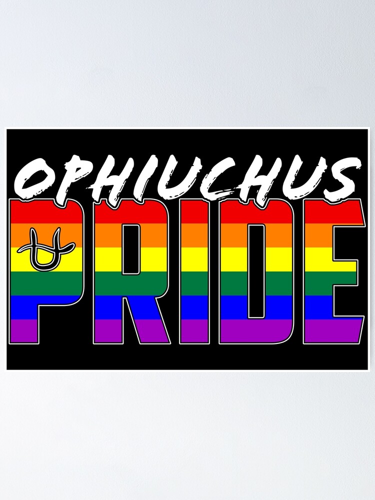 Lgbt Ophiuchus Pride Flag Zodiac Sign Poster By Valador Redbubble