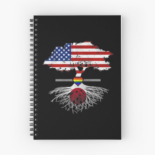 Item preview, American Grown Japanese Roots Gay Heart LGBT Pride designed and sold by Patrick Hiller.