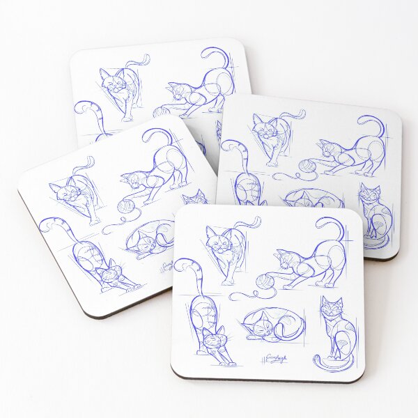 Item preview, Blue Print Cats (Version 1) designed and sold by Erica Leigh.