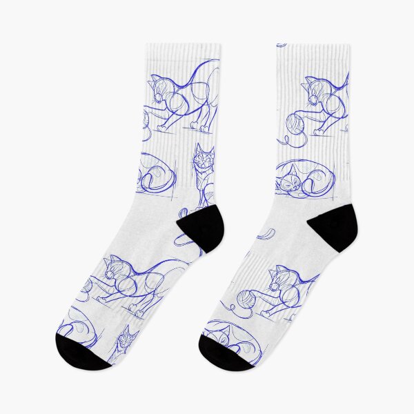 Item preview, Blue Print Cats (Version 1) designed and sold by Erica Leigh.