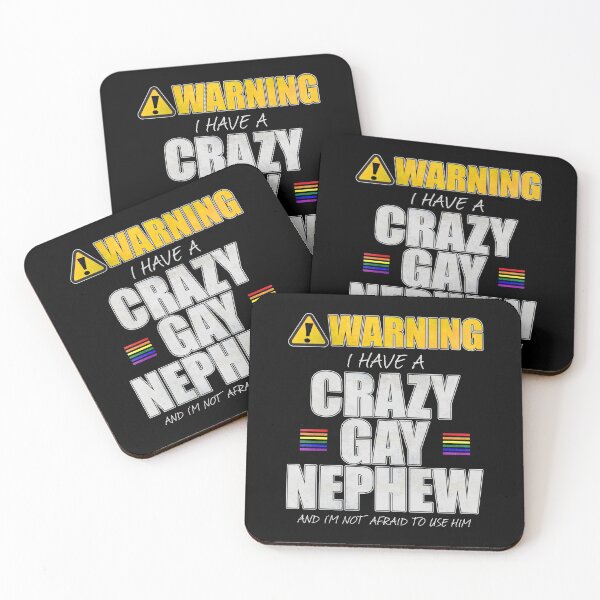 Item preview, Warning I Have a Crazy Gay Nephew designed and sold by Patrick Hiller.