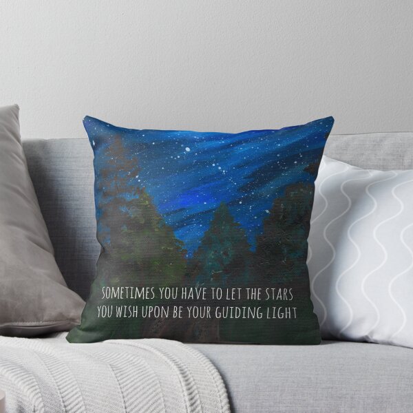 Item preview, Sometimes You Have To Let the Stars You WIsh Upon Be Your Guiding Light Forest and Starry Night designed and sold by Kristen Glanzmann.