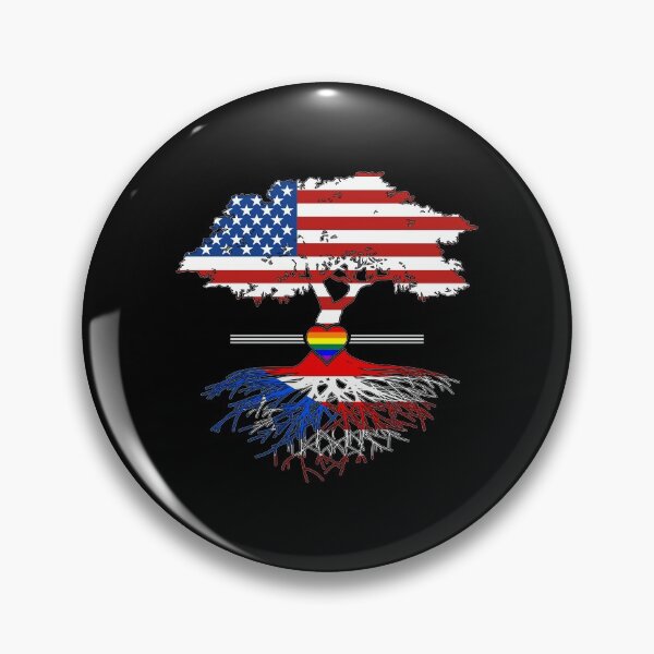 Item preview, American Grown Puerto Rican Roots Gay Heart LGBT Pride designed and sold by Patrick Hiller.