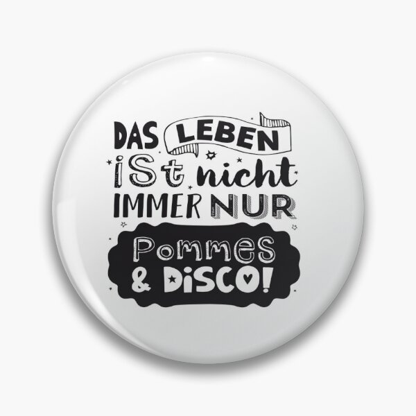 Item preview, Button Life is not always just french fries and disco designed and sold by cronerdesign.