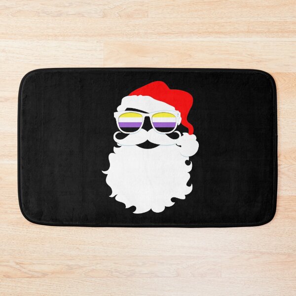 Item preview, Santa Claus Nonbinary Pride Flag Sunglasses designed and sold by Patrick Hiller.