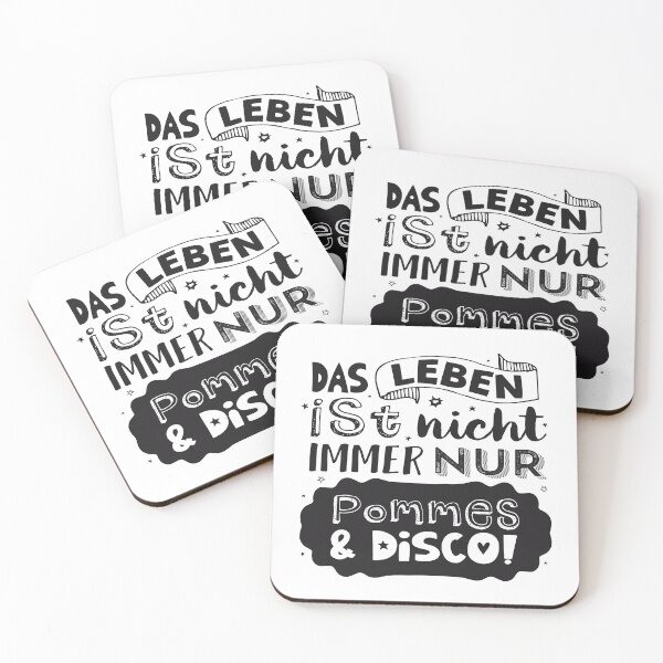Item preview, Coasters Life is not always just french fries and disco designed and sold by cronerdesign.