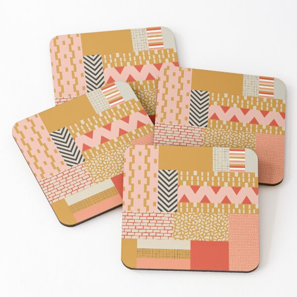 Item preview, Color Block Patch Work Salmon designed and sold by susycosta.