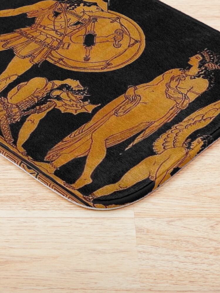Alternate view of GREECE : Ancient God and Goddess Frieze Print Bath Mat