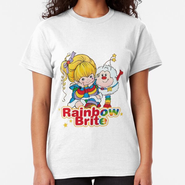 rainbow brite and strawberry shortcake shirt