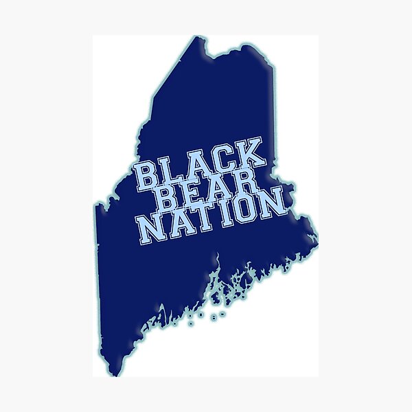 Umaine Black Bear Wall Art | Redbubble