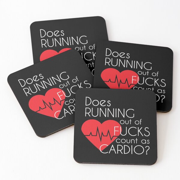 Item preview, Does running out of fucks count as cardio? designed and sold by ArticaDesign.