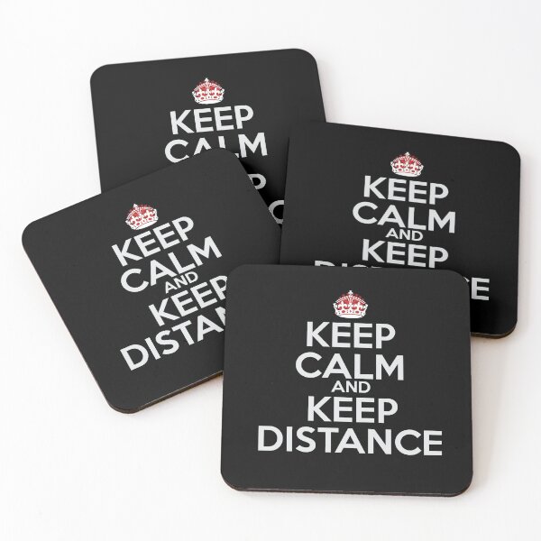 Item preview, Keep Calm and Keep Distance Corona Virus COVID-19 designed and sold by GirlArtist.