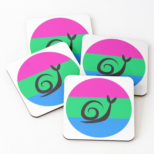 Item preview, Polysexual Minimalist Pride Snail Logo designed and sold by PrideSnails.