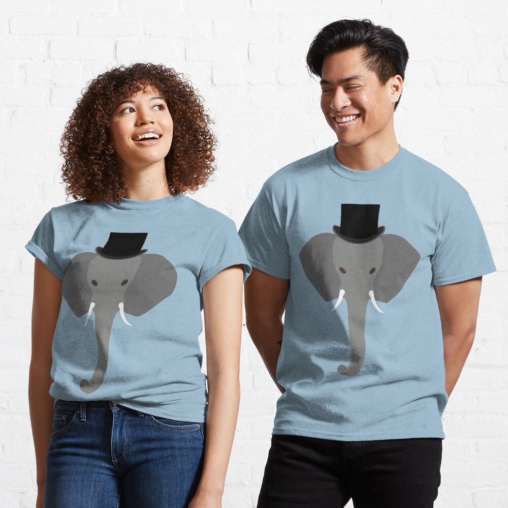 NDVH Elephant Wearing a Top Hat Classic T-Shirt