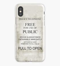 police telephone iPhone Case/Skin