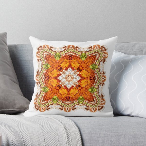 Krazy Kaleidoscope 1034 Throw Pillow