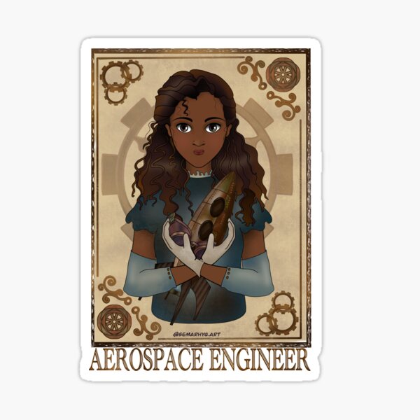 Aerospace Engineer (Steampunk art) Sticker
