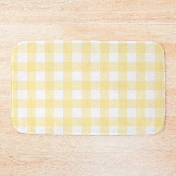 Item preview, Pastel Yellow Gingham Pattern (Large Wide Print) designed and sold by somewhereartsy.
