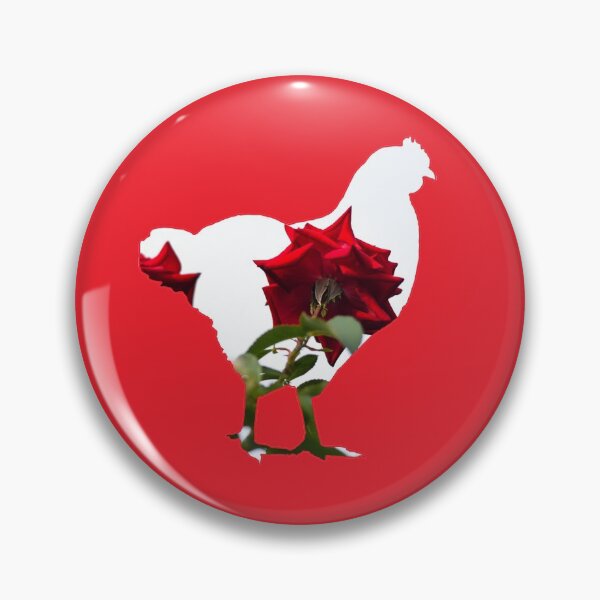 Item preview, Chicken Silhouette With Flowers #2 designed and sold by Rachael Martin.