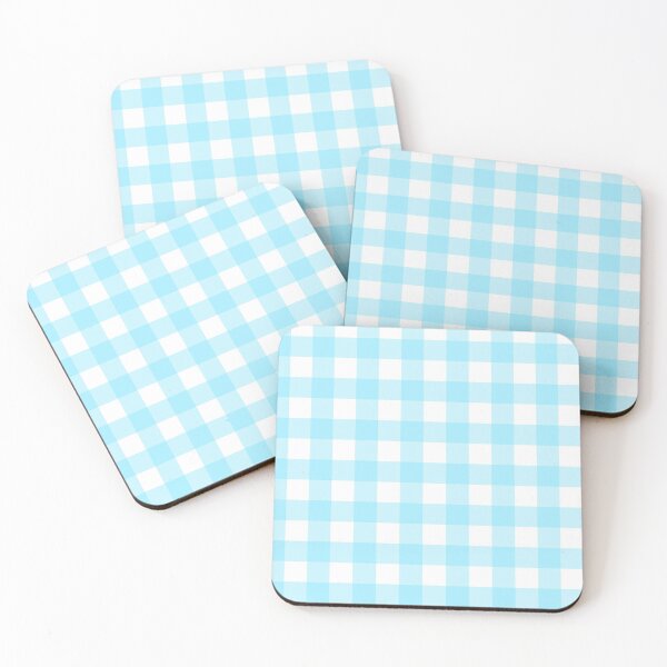 Item preview, Pastel Blue Gingham Pattern (Large Wide Print) designed and sold by somewhereartsy.