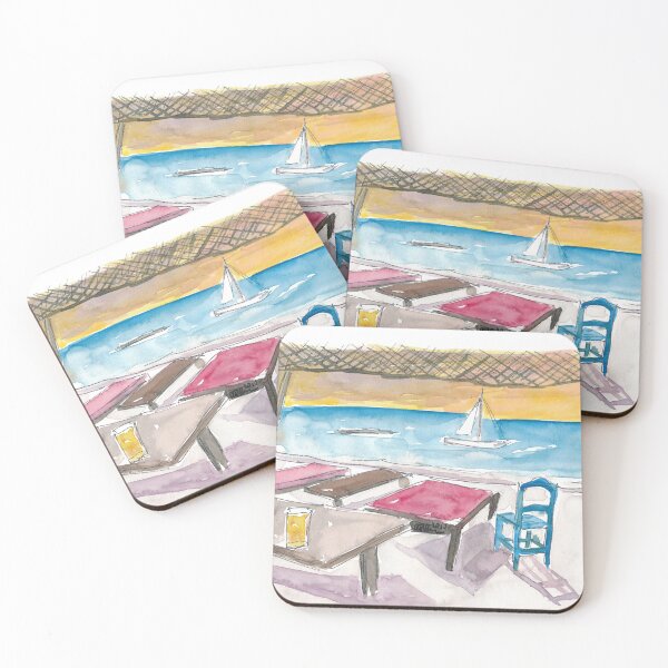 Item preview, Ibiza Baleares Port Boat and Bar Scene designed and sold by artshop77.