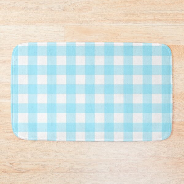 Item preview, Pastel Blue Gingham Pattern (Large Wide Print) designed and sold by somewhereartsy.