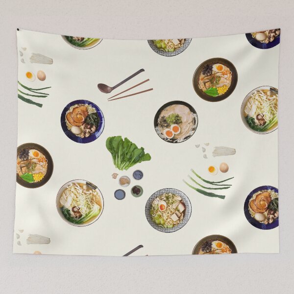 Item preview, Mmm, Yummy Ramen Pattern  designed and sold by Annreck Wallen.