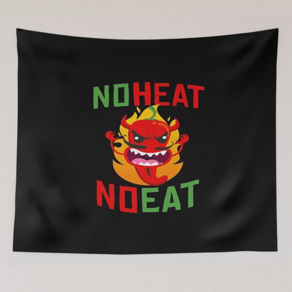 Item preview, No Heat No Eat Chili Hot Food Pepperoni Hot designed and sold by MooonTees.