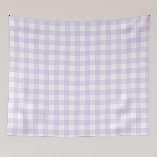 Item preview, Pastel Purple Gingham Pattern (Large Wide Print) designed and sold by somewhereartsy.
