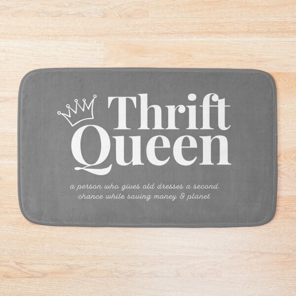 Item preview, "THRIFT QUEEN" for a Thrift Lover ( Grey ) designed and sold by bohovibes.