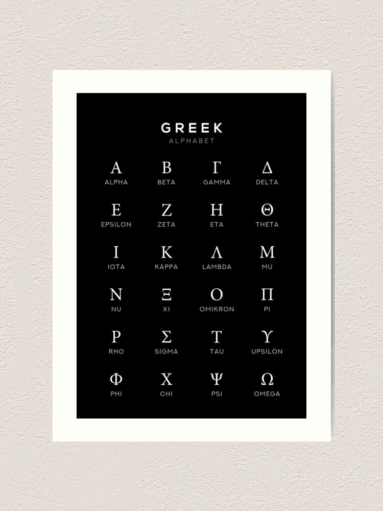 greek alphabet chart greek language learning chart