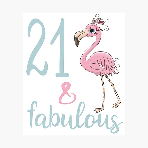 Impression Photo 35 Cadeau D Anniversaire Pour Les Femmes De 35 Ans Trente Cinq Fabuleux Flamingo ay Party Outfit Pour Elle Par Stella1 Redbubble