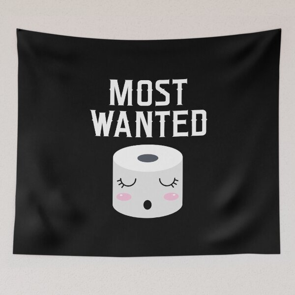 Item preview, Most Wanted Toilet Paper Cute Kawaii Funny Graphic designed and sold by anivas.