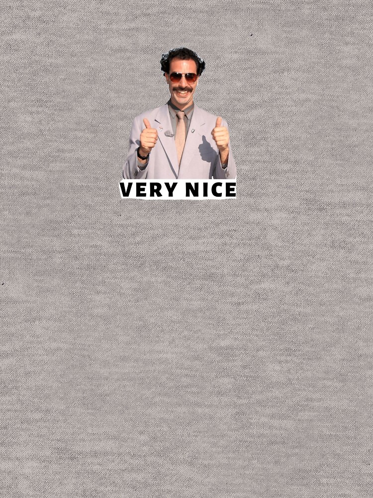 Thumbnail 5 of 5, Lightweight Hoodie, Borat Very Nice designed and sold by jlanzalotto.