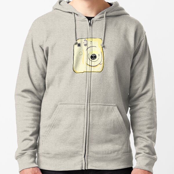 polaroid hoodie yellow