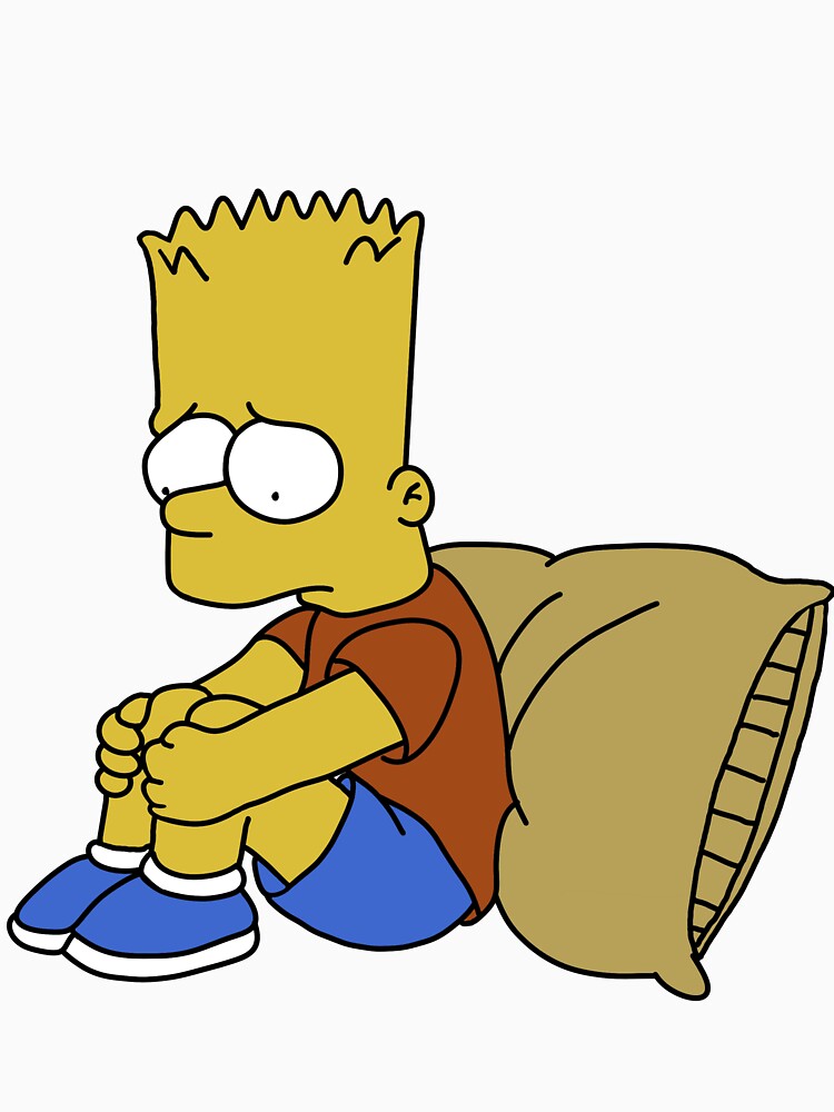 The Simpsons Bart The Sad Boy Shirt - Kingteeshop