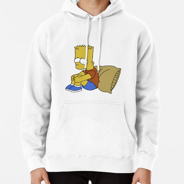 sad boy bart Sticker for Sale by Drayziken