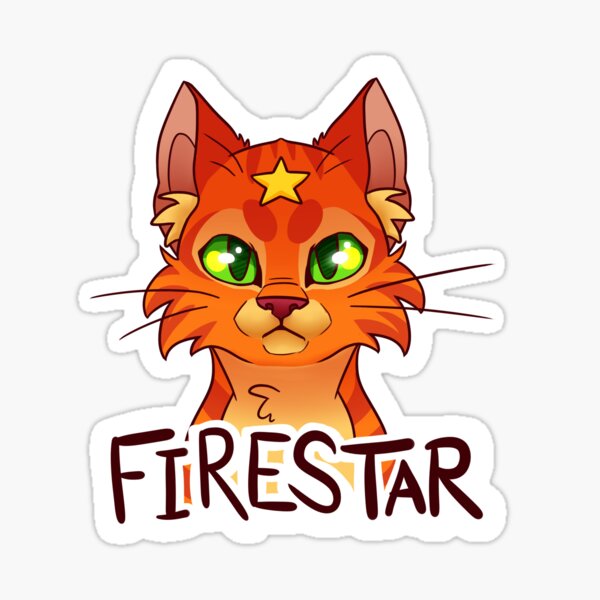 Fireheart Warrior Cats - Firestar Warriors - Firepaw Book Series | Sticker