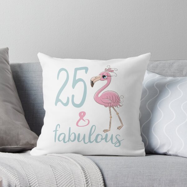 Item preview, Womens 25th Birthday Gift For Her 25 Year Old Twenty Five Flamingo Bday Party Outfit  designed and sold by FunnySunny T-Shirts.