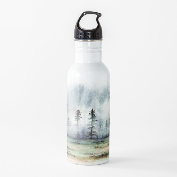 Foggy Morning in the Forest Water Bottle