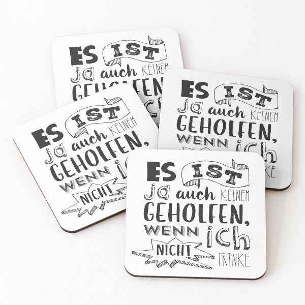 Item preview, Coasters It doesn't help either ... designed and sold by cronerdesign.