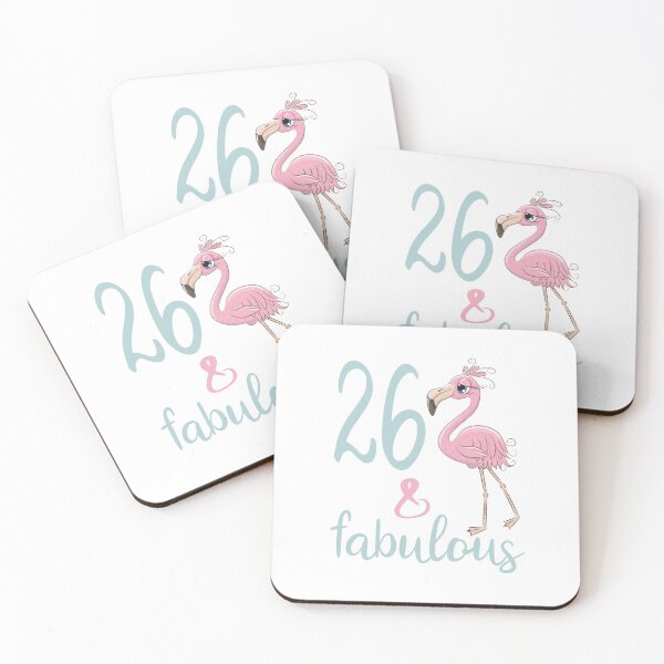 Item preview, Womens 26th Birthday Gift For Her 26 Year Old Twenty-Six Flamingo Bday Party Outfit  designed and sold by FunnySunny T-Shirts.