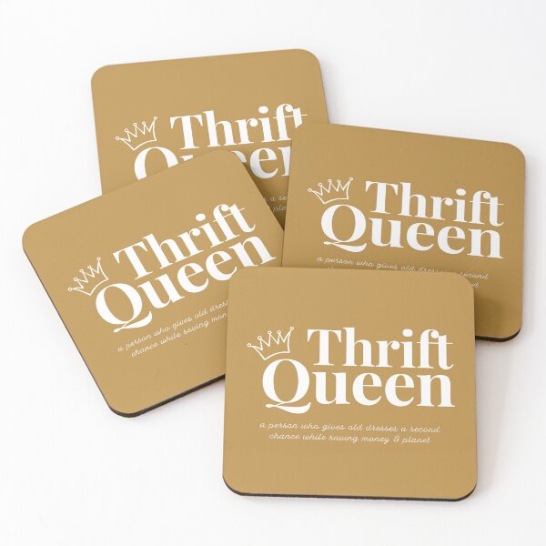 Item preview, "THRIFT QUEEN" for a Thrift Lover ( Mustard ) designed and sold by bohovibes.