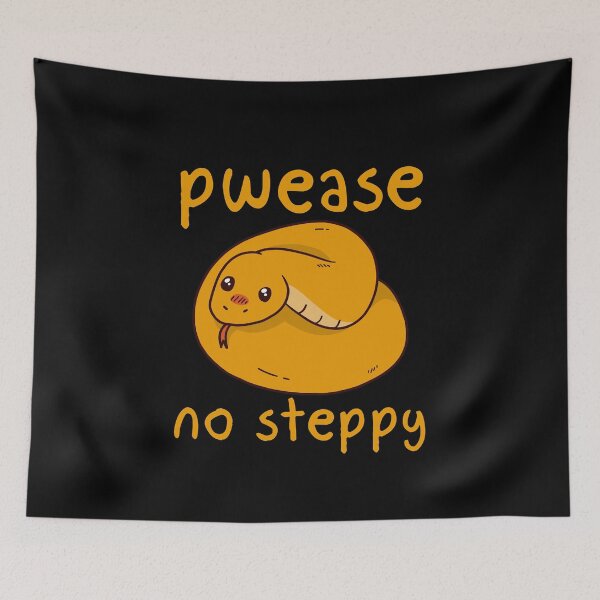 Item preview, Pwease No Steppy Snake designed and sold by thingsandthings.