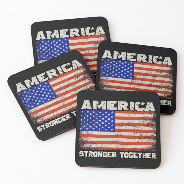 Aperçu de l'œuvre America Stronger Together USA DRAPEAU créée et vendue par MagicBoutique.