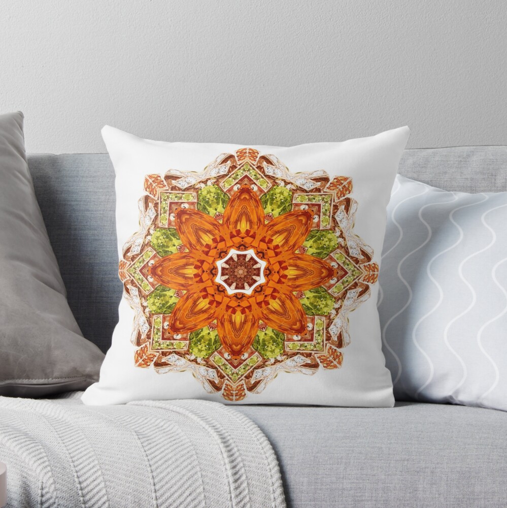 Krazy Kaleidoscope 1036 Throw Pillow